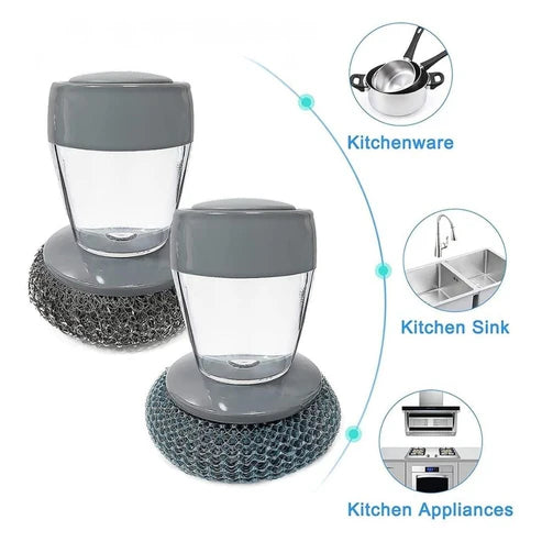 2 in 1 Liquid Soap Dispensing Palm Brush (BUY 1 GET 1 FREE 😍)