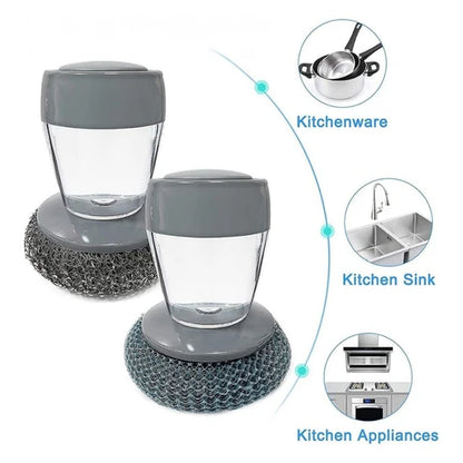 2 in 1 Liquid Soap Dispensing Palm Brush (BUY 1 GET 1 FREE 😍)